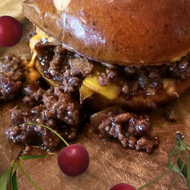 Cheesy Cherry Sloppy Joes