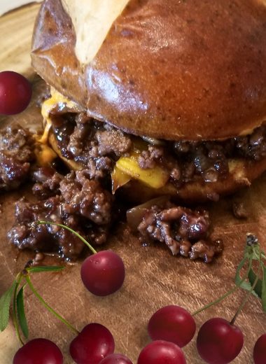 Cheesy Cherry Sloppy Joes