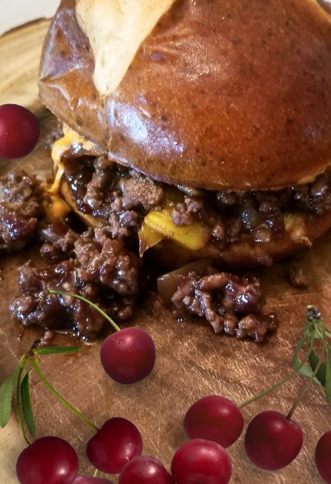 Cheesy Cherry Sloppy Joes