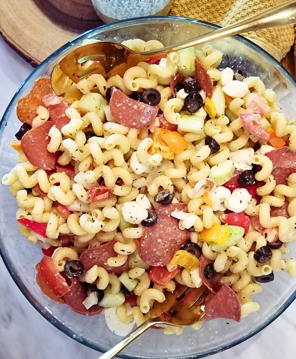 sweet Italian pasta salad