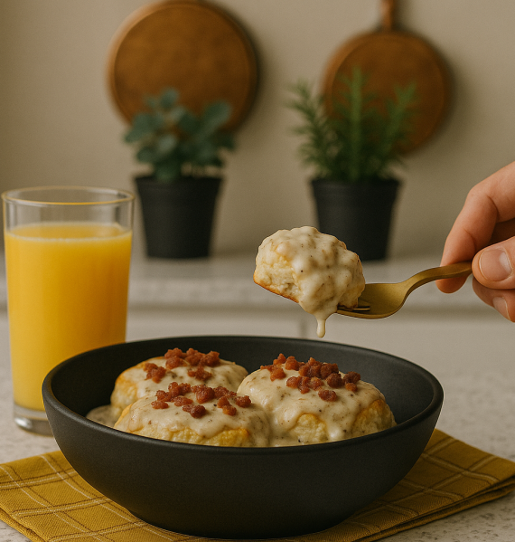 Meat Lovers Biscuits & Gravy