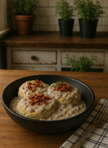 Meat Lovers Biscuits & Gravy