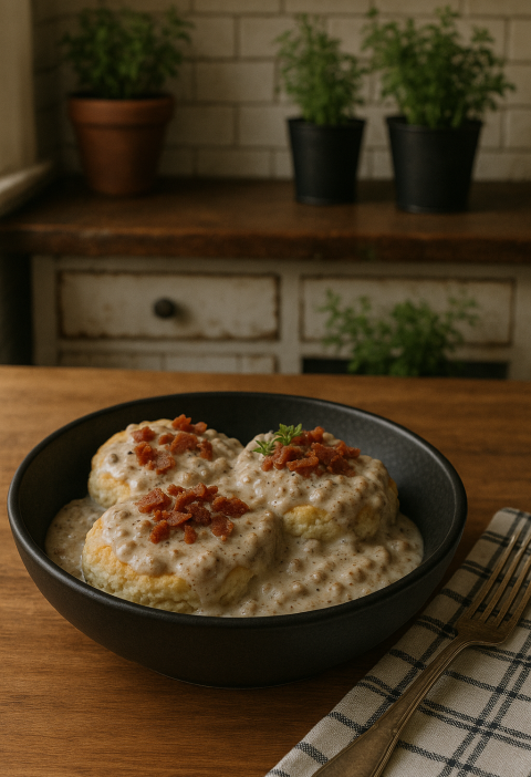 Meat Lovers Biscuits & Gravy