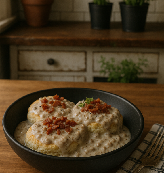 Meat Lovers Biscuits & Gravy