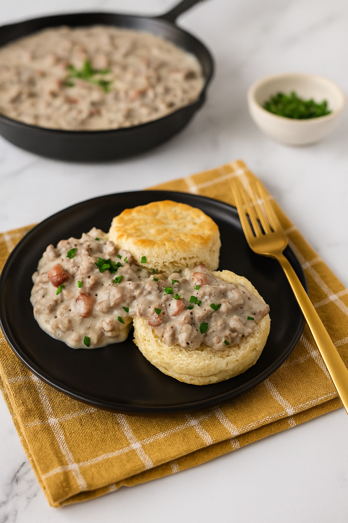 meat-lovers-turkey-gravy-and-biscuits