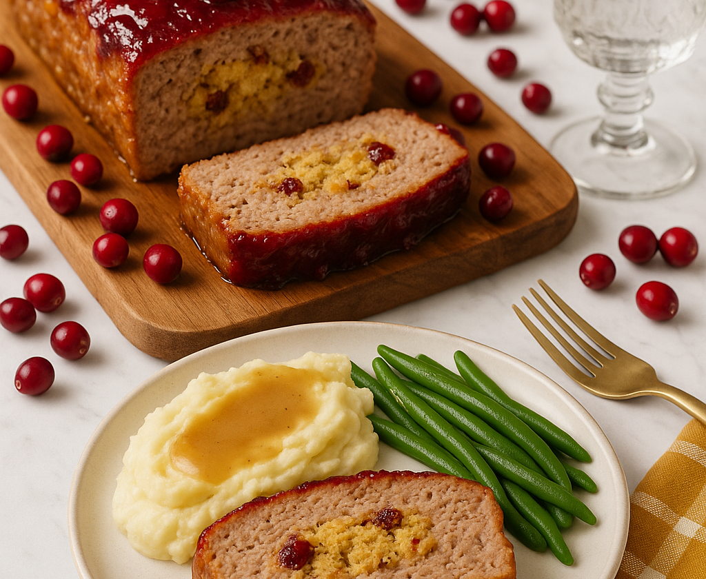 Turkey Stuffing Meatloaf recipe