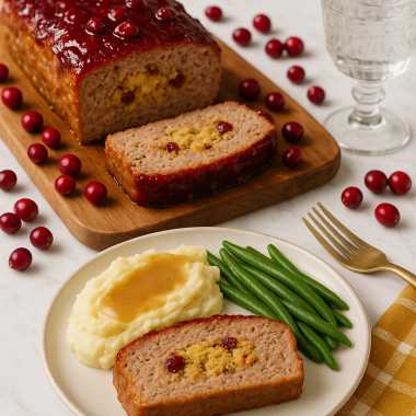 Turkey Stuffing Meatloaf recipe