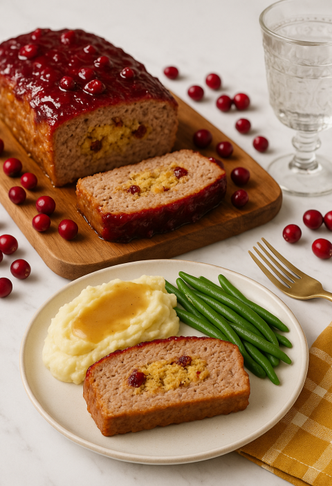 Turkey Stuffing Meatloaf recipe