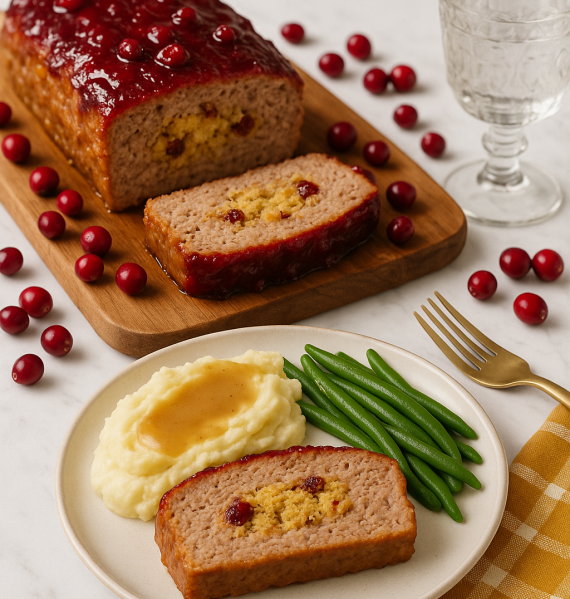 Turkey Stuffing Meatloaf recipe