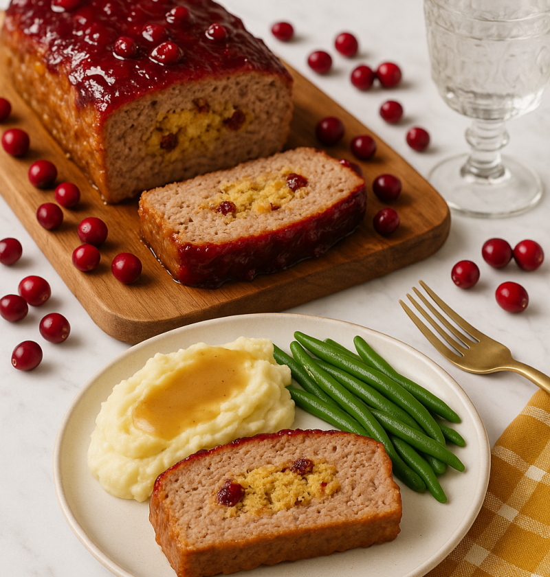 Turkey Stuffing Meatloaf recipe