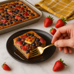 Loaded Berry And Sausage Breakfast Bake