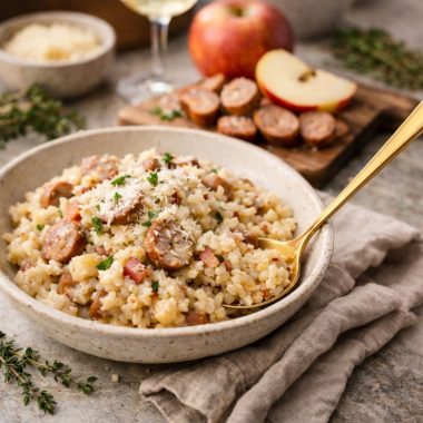 Chicken-apple-oven-baked-risotto