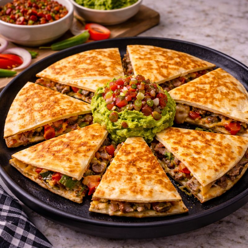 Steak Quesadillas with Mexican-style Jasmine Rice