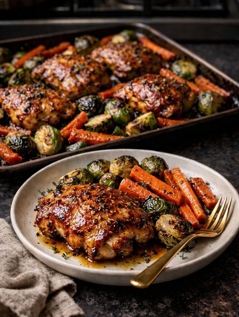 Honey-Mustard Sheet Pan Chicken Thighs